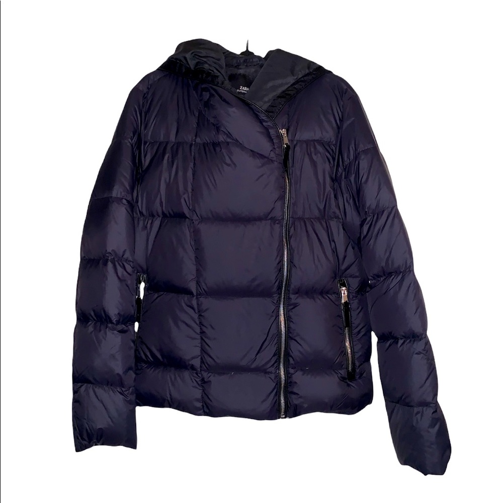 NEW Zara Black Women’s Puffer Jacket Sz L